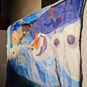 Frozen sleeping bag with carry bag